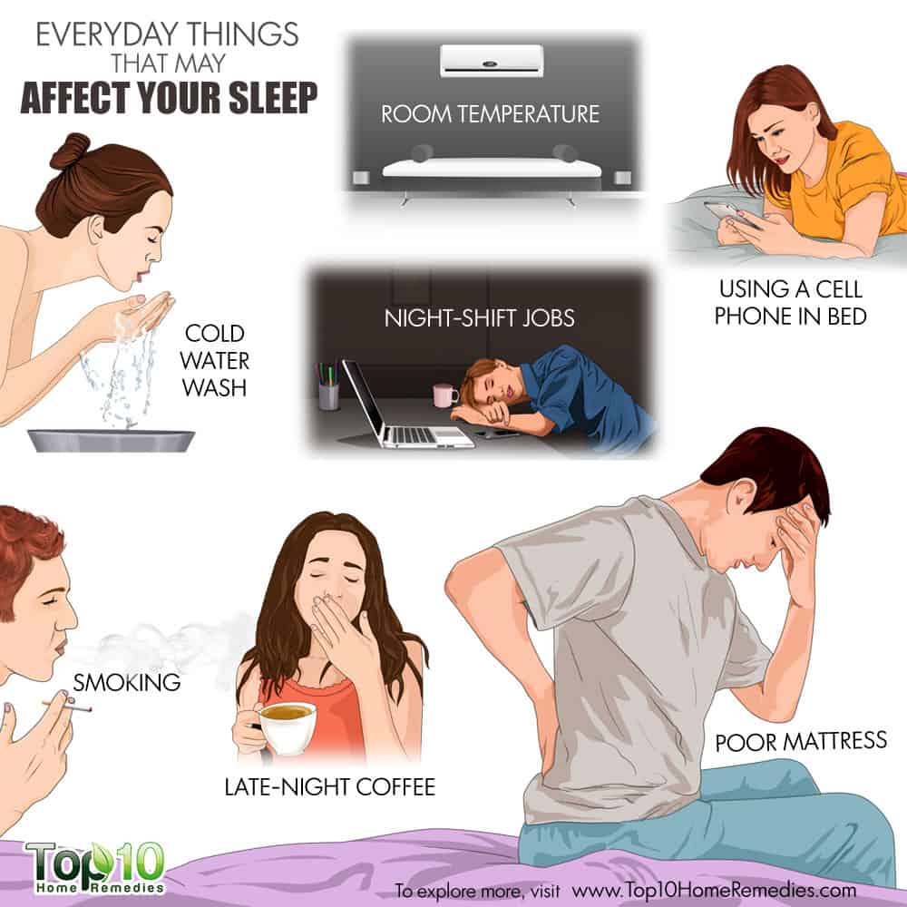 10 Everyday Things that May Affect Sleep Top 10 Home Remedies