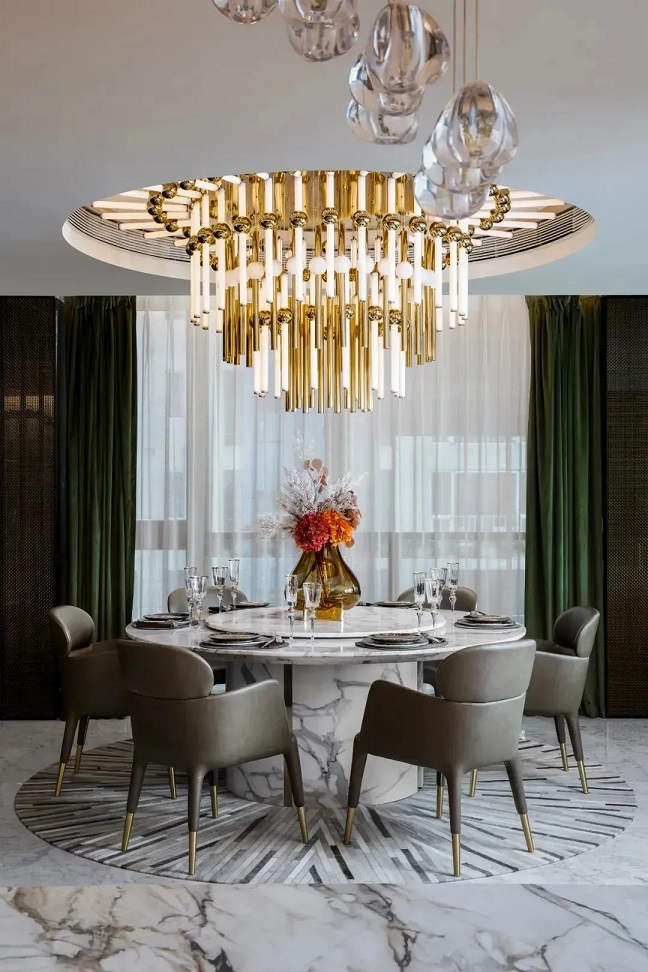 Advantages and disadvantages of marble dining table and rock board