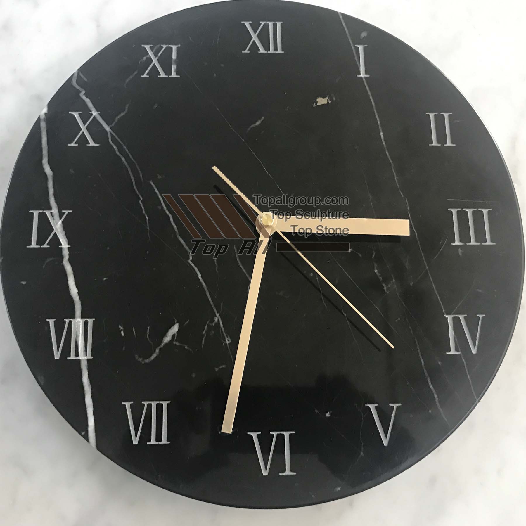 black marble clock