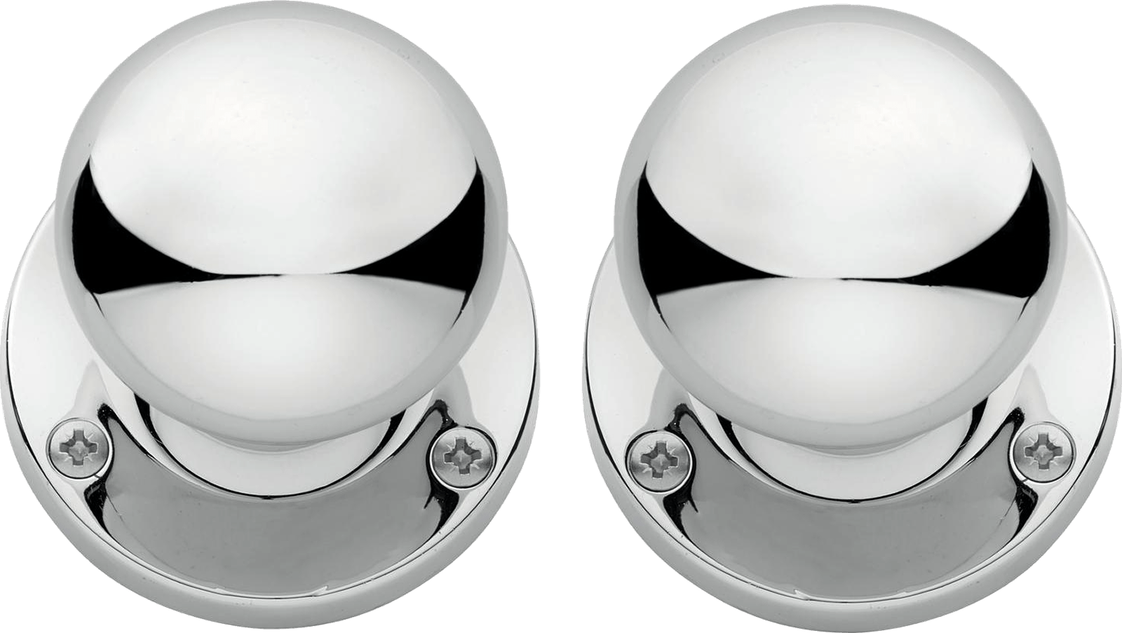 Sprung Mortice Door Knobs Polished Chrome