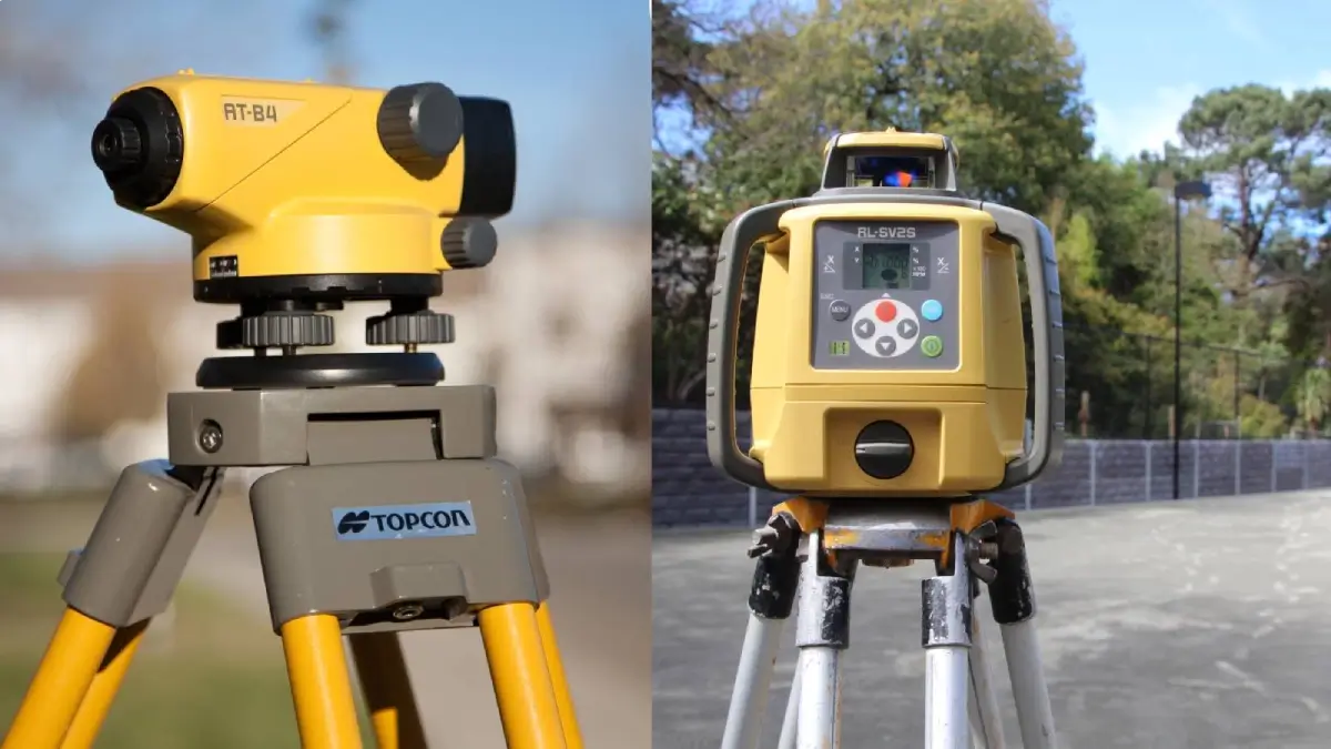 Dumpy levels vs laser levels Topcon