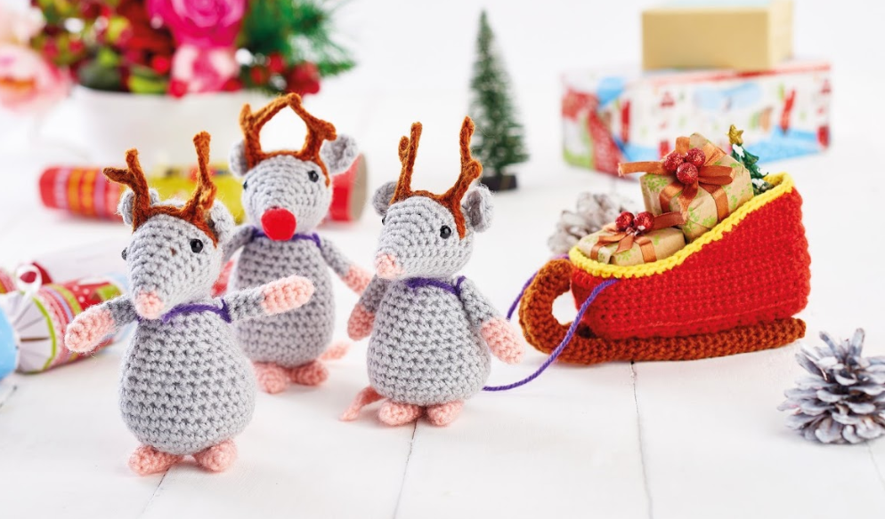 Christmas Mice Top Crochet Patterns
