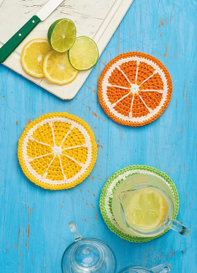 Citrus Coasters Crochet Pattern