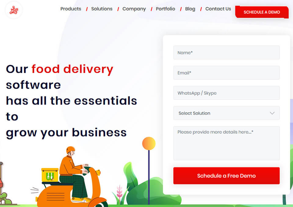 Food Delivery Software Top CSS Gallery