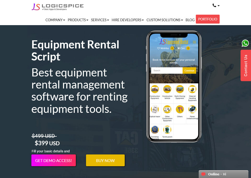 Equipment Rental Management Software Top CSS Gallery