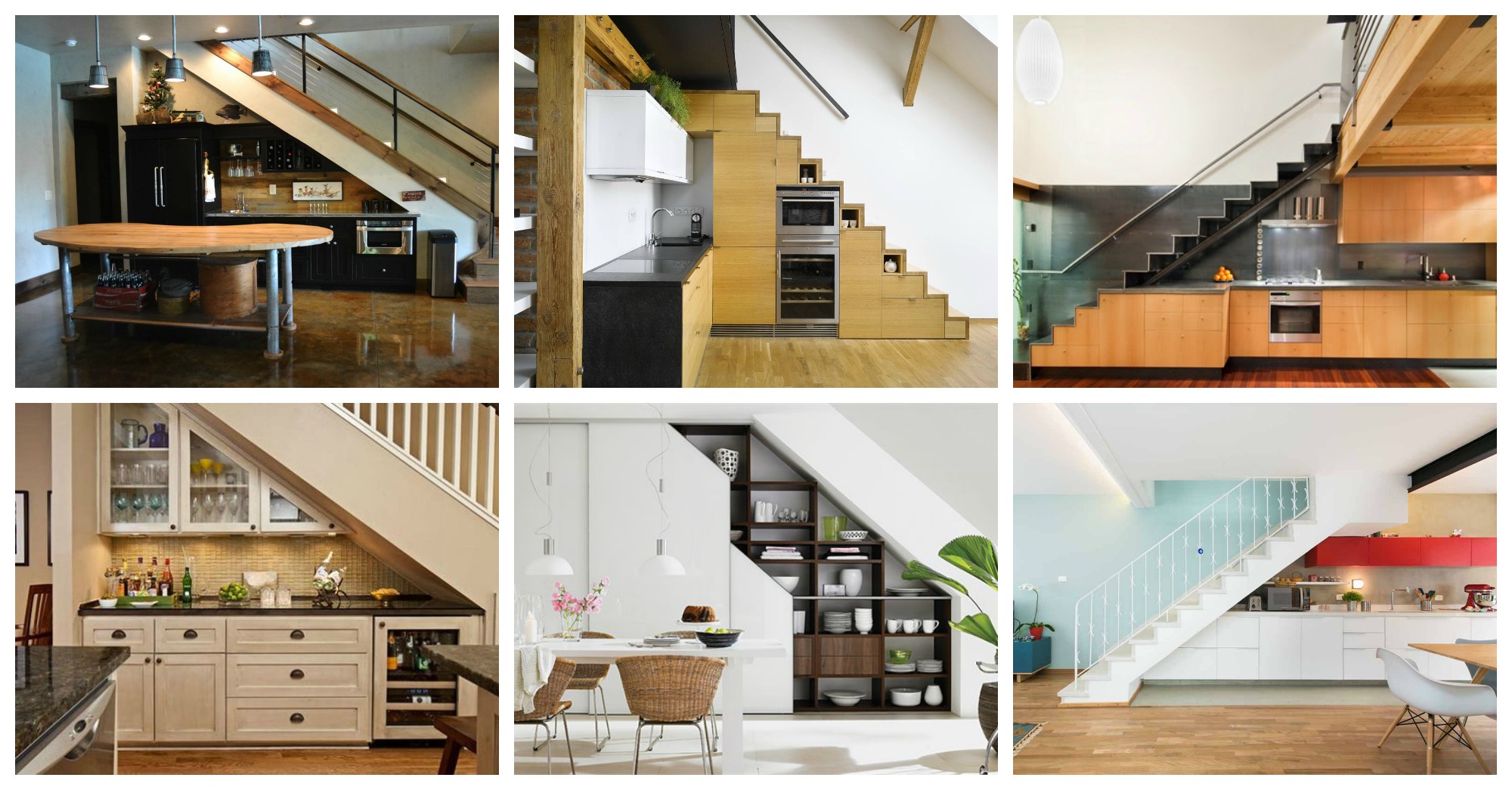 19 SpaceSaving Under Stairs Kitchens You Need To See