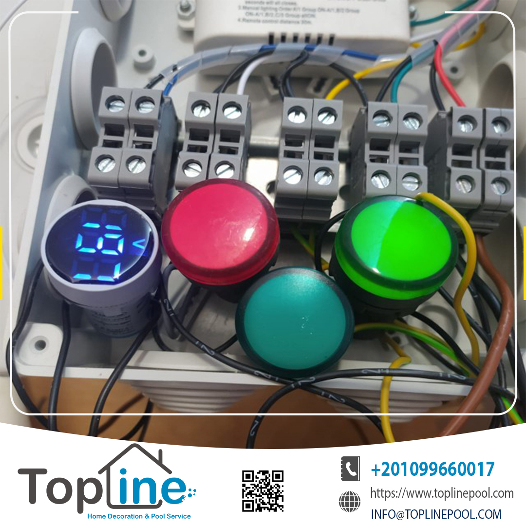 مشروع إنشاء وتأسيس وتشطيب حمام سباحة سكيمر Top Line pool and Decor