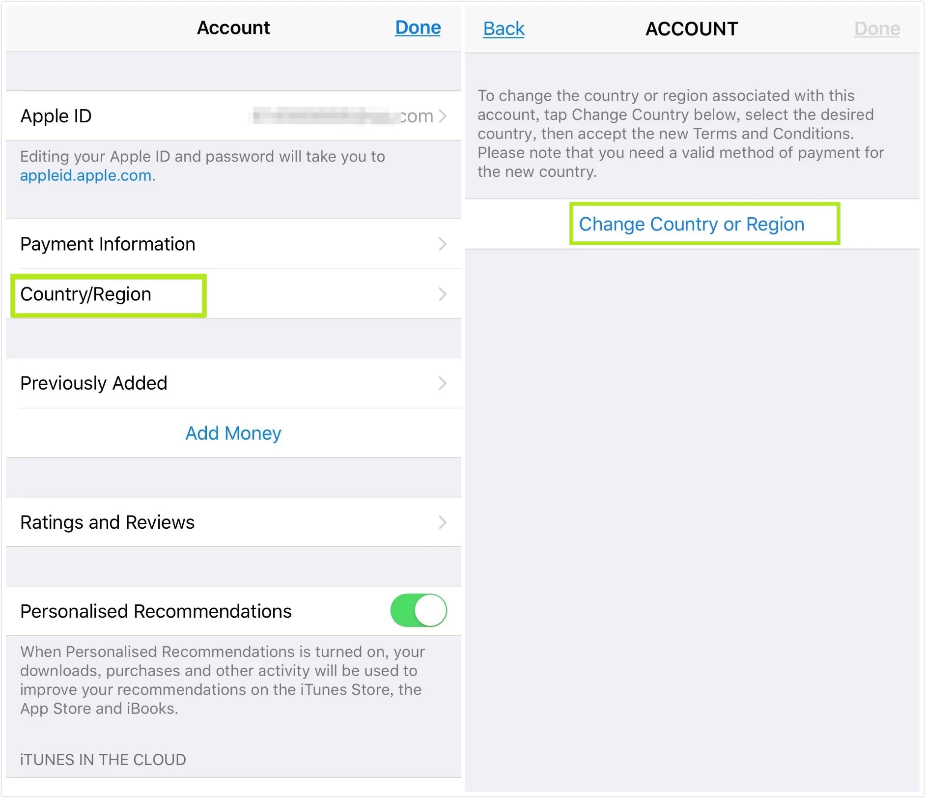 How to Change App Store Country Region in iOS 9 on iPhone