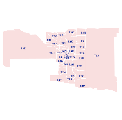 Sherwood Park Postal Code Map Fsa Codes By Alberta - Moving Tools – Topmoving.ca