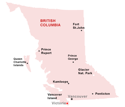 Cities In Bc Canada Map Top Cities In British Columbia By Maps