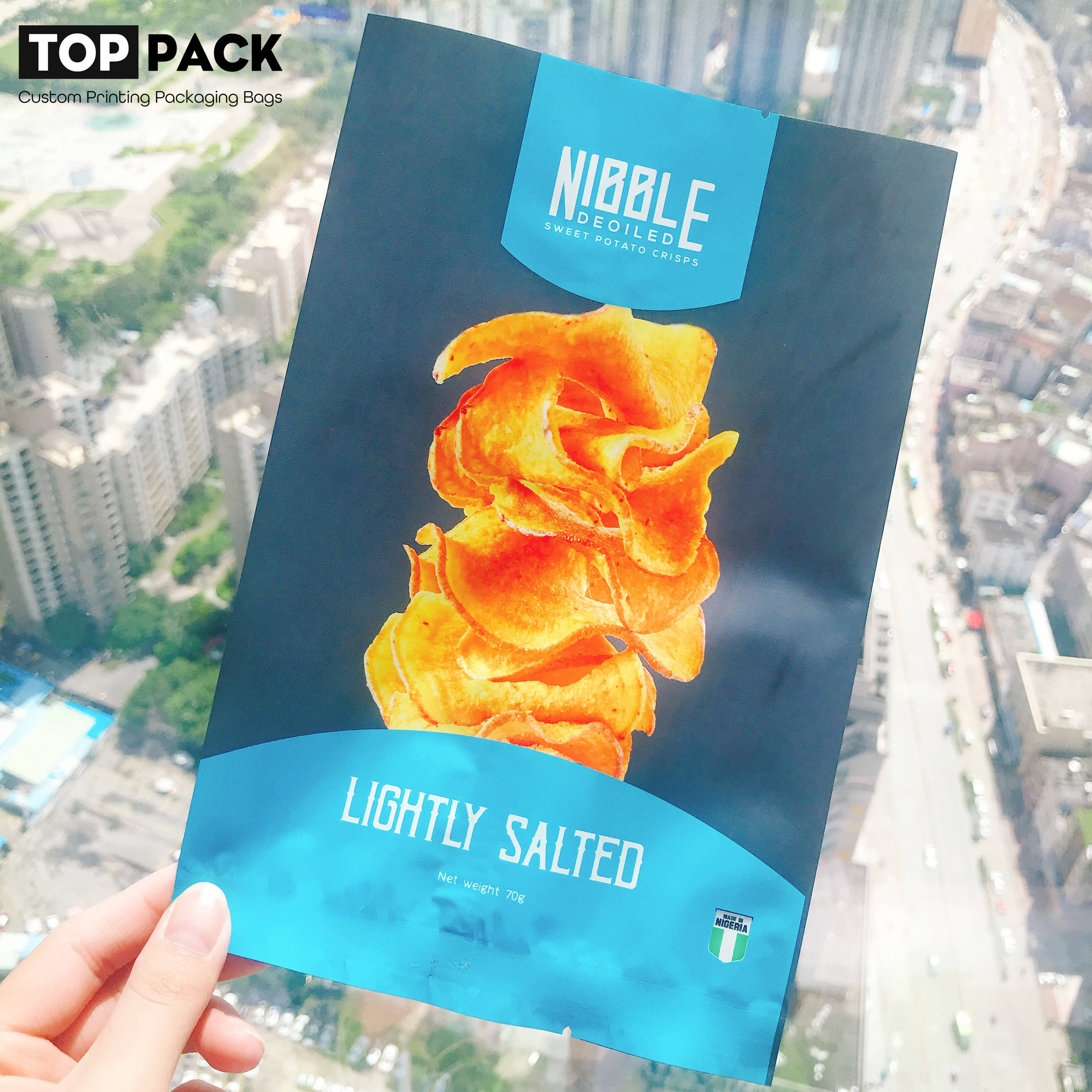 News Potato chip packaging at Top Pack