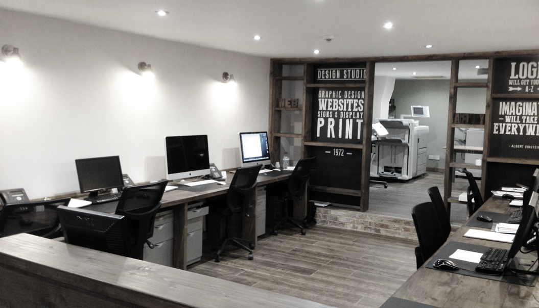 Our Graphic Design Studio Toppers Print, Stevenage, Hertfordshire