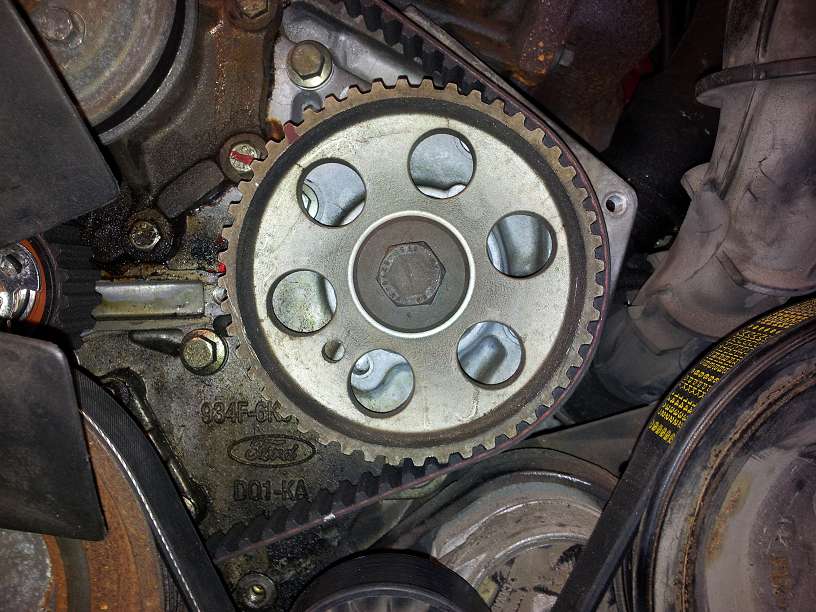 Ford transit connect timing marks