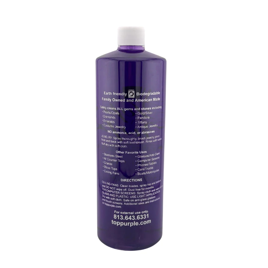 Top Purple Jewelry Cleaner and More 32 oz. Bottle TOP Purple