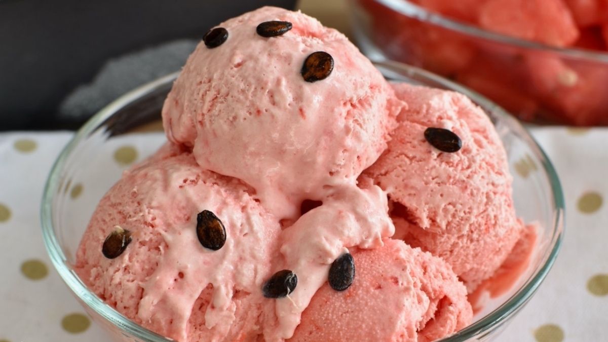 Glace à la pastèque dessert frais sans sorbetière Top Recettes