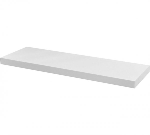 White Floating Shelf 1000mm x 240mm Top Shelf UK