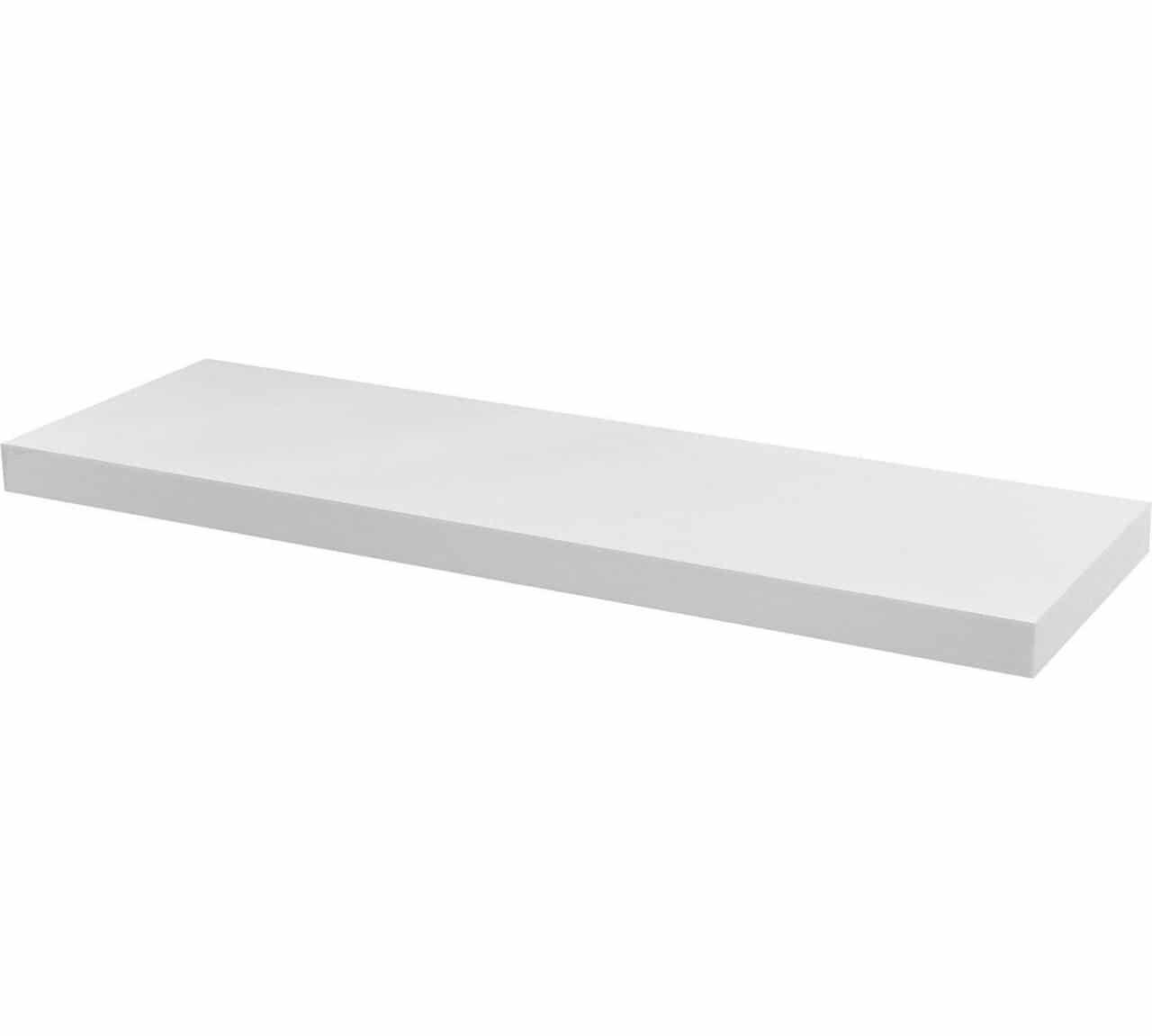 White Floating Shelf 600mm x 190mm Top Shelf UK