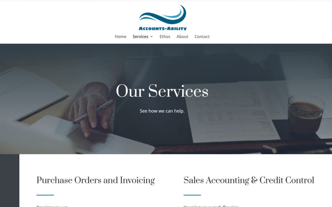 Latest website Accounts Ability Top Spin Web Design