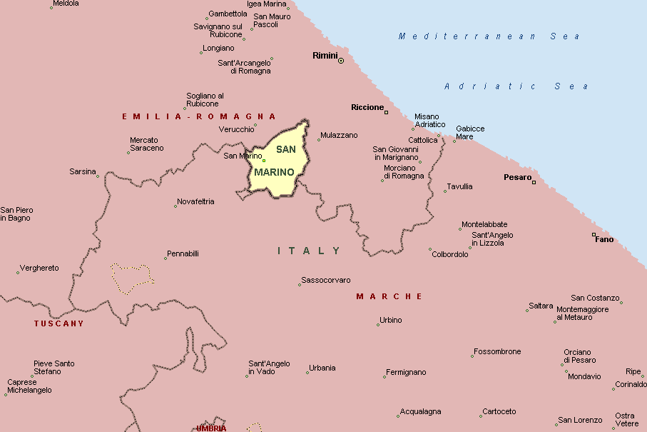 San Marino World Map Top 10 Places in the World Where People Live the Longest