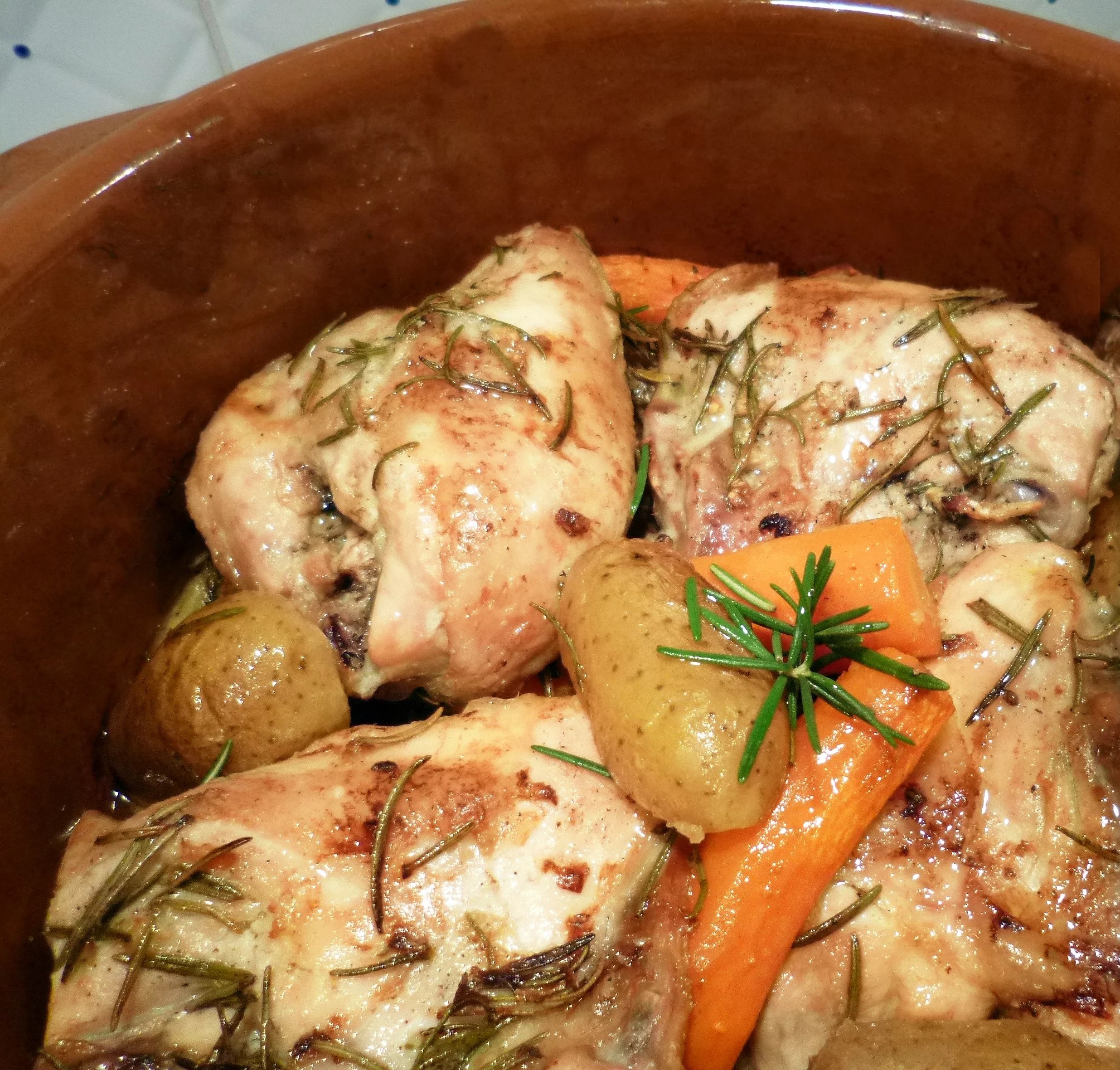 Poulet rôti au romarin La recette facile par Toqués 2