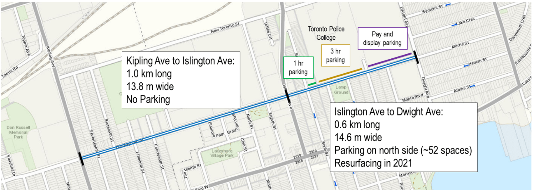 Upgrades to Existing Bicycle Lane on Birmingham Street (Kipling Ave. to
