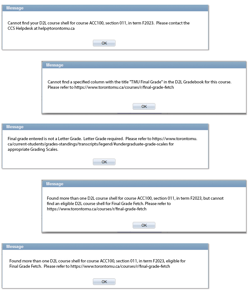 Grades D2L Fetch from MyServiceHub Educational Technology Toronto(04)