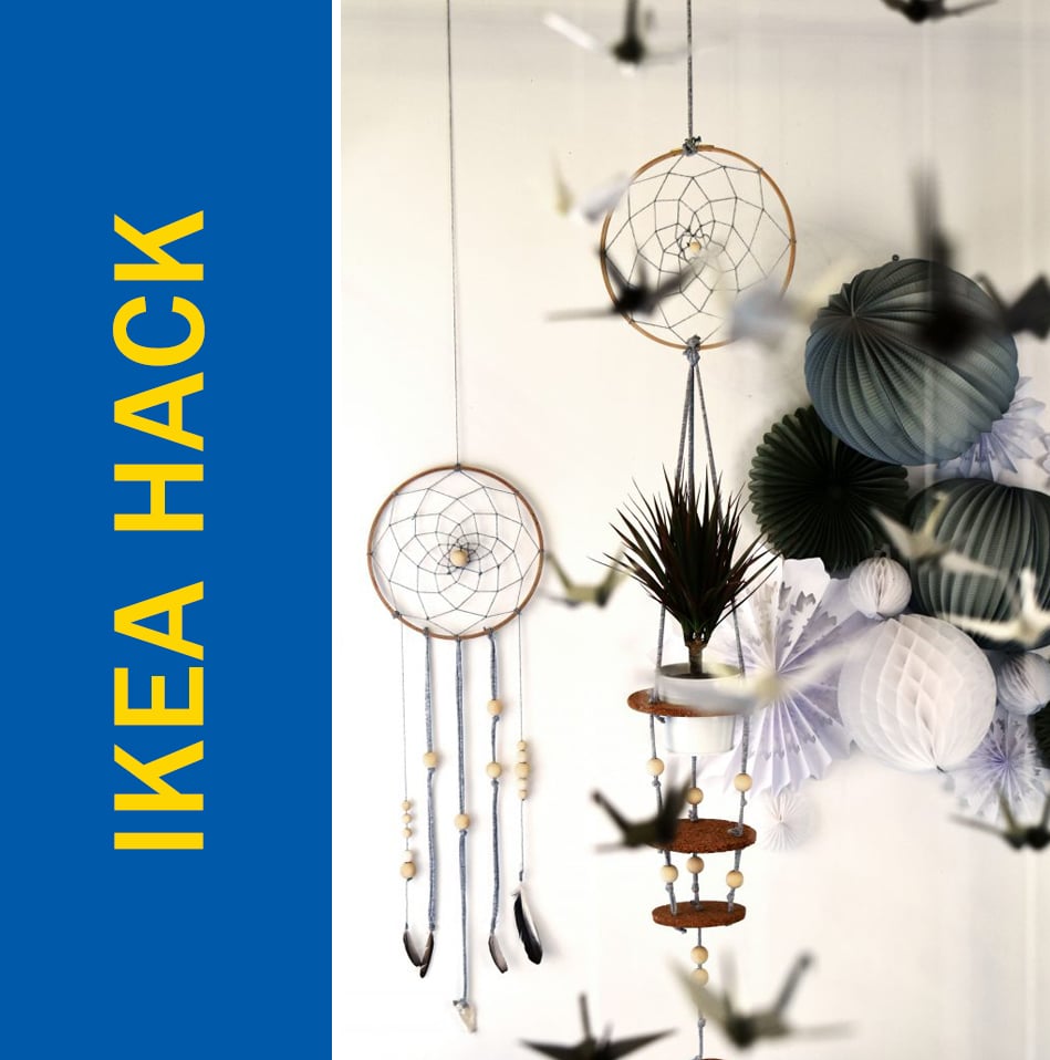 Awesome Ikea Hack of the Week A fauxmacrame plant hanger