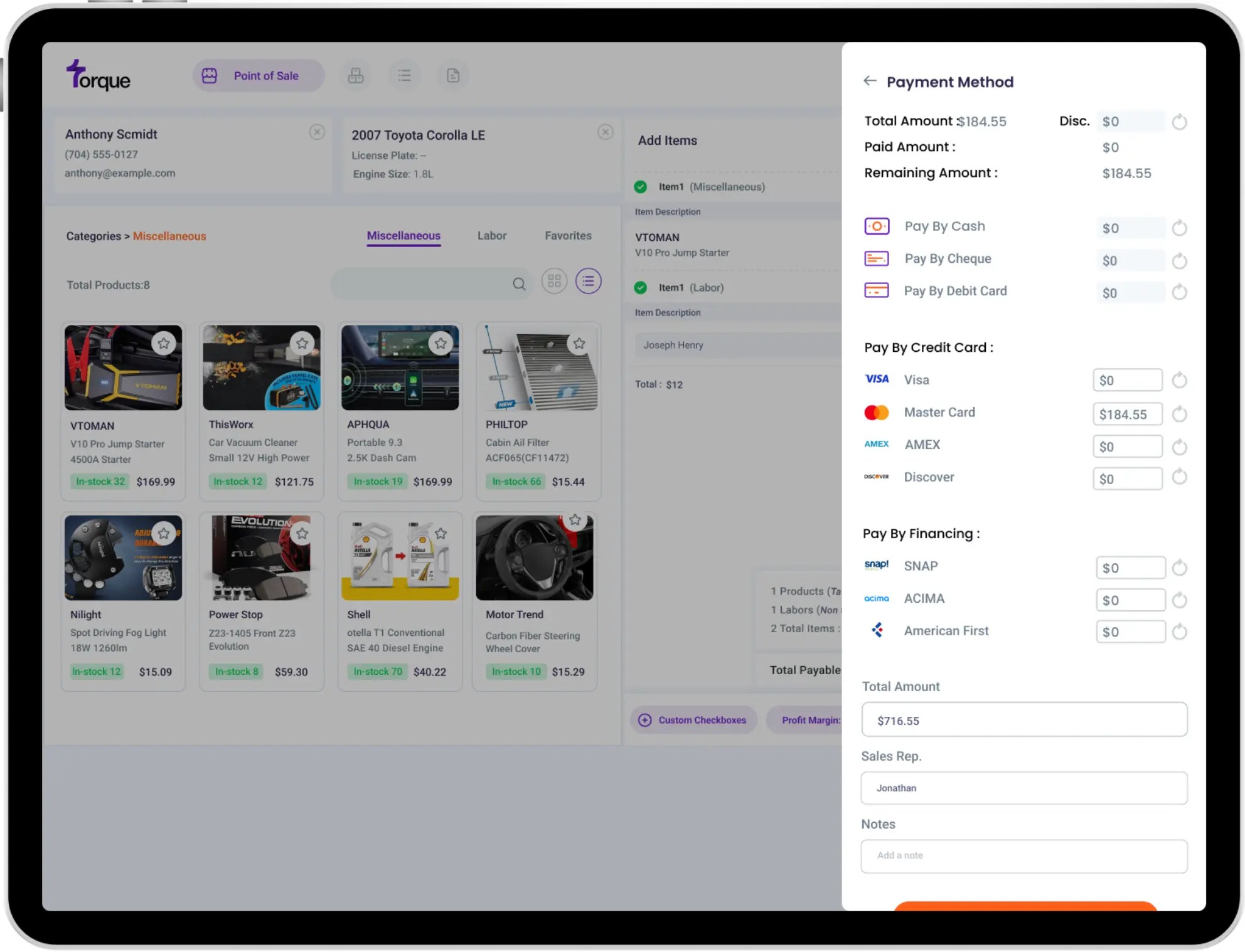 POS Software for Auto Repair Shop | Auto Repair POS System | Torque360