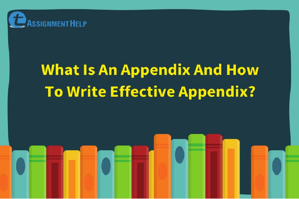 What Is An Appendix And How To Write Effective Appendix? Total Assignment Help