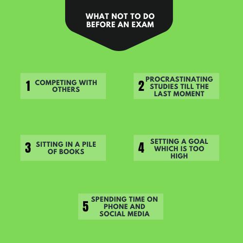 What Are The Things Not To Do Before Exams? Total Assignment Help