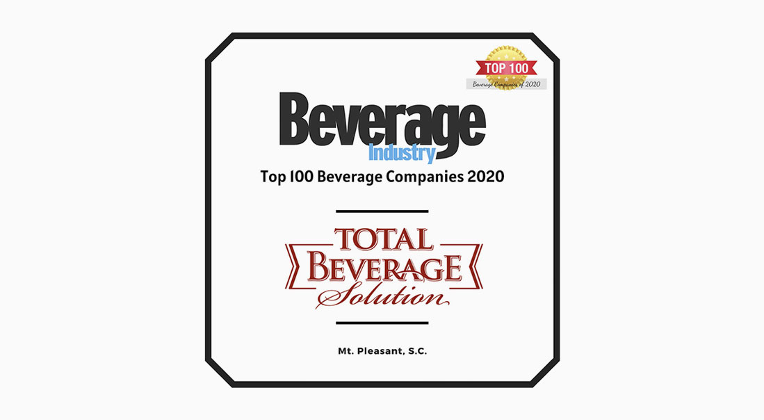 TBS Named Top 100 Beverage Company of 2020 Total Beverage Solution