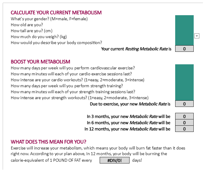 Tdee Calculator Html Code CALUCUL