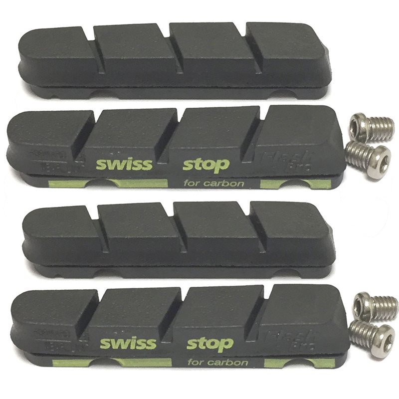 SwissStop Flash Pro Brake Pads For Shimano / SRAM Carbon Rims Black