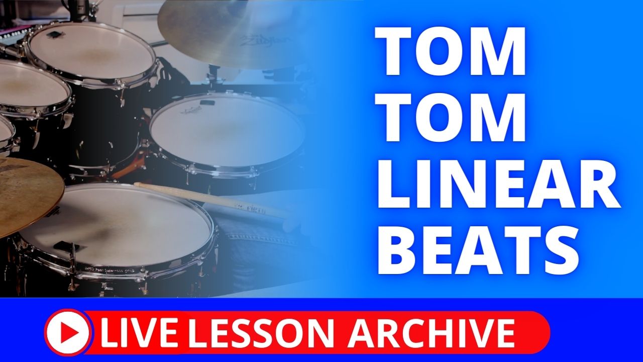 Tom Tom Linear Beats Total Drummer Online Drum Lessons
