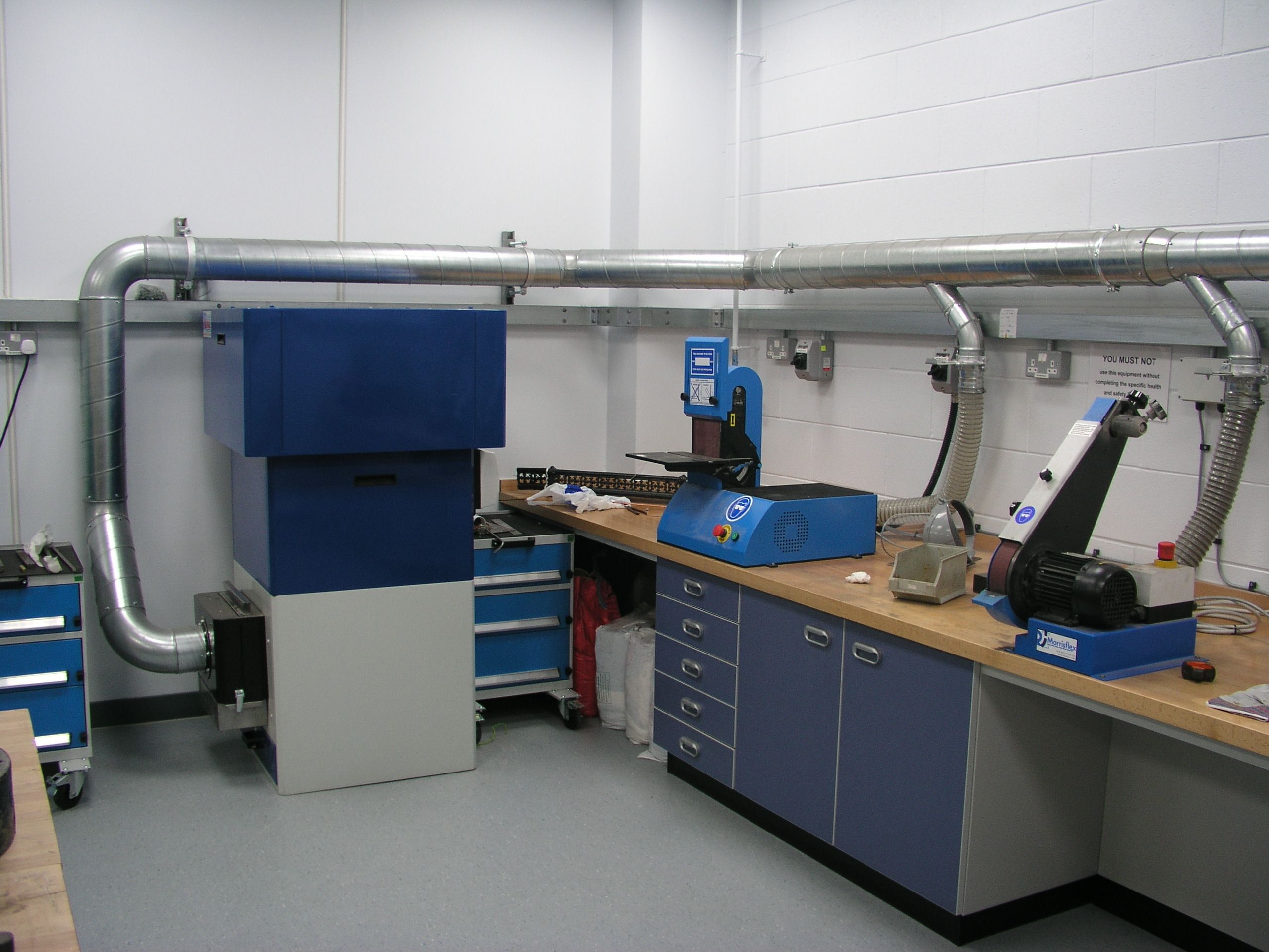 Linishing, Buffing & Polishing Dust Extraction Systems & Collectors