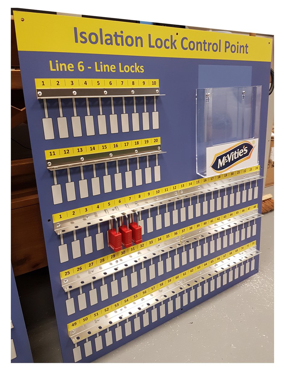 Total Lockout create bespoke Padlock Storage Board Total Lockout