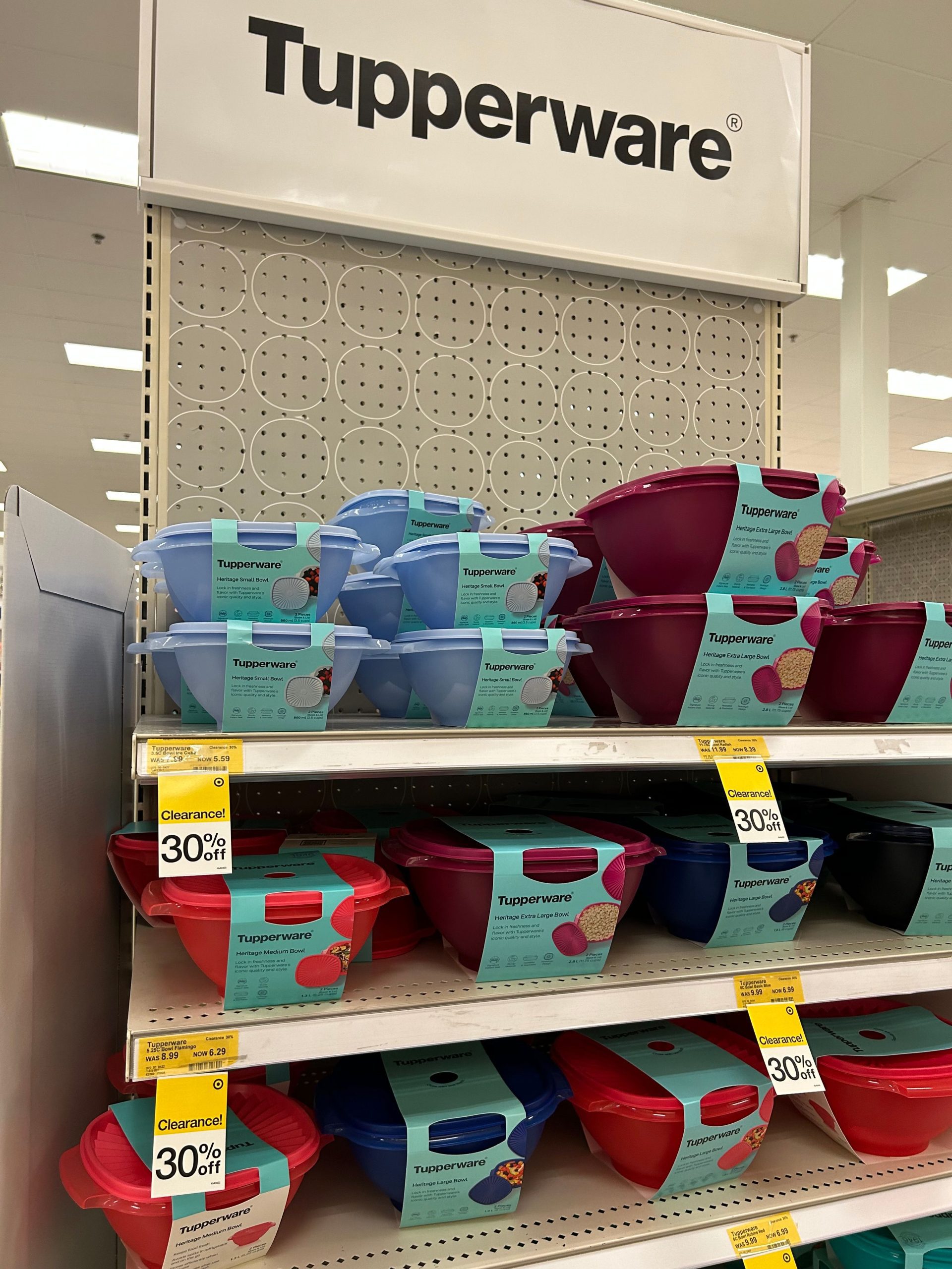 Tupperware clearance