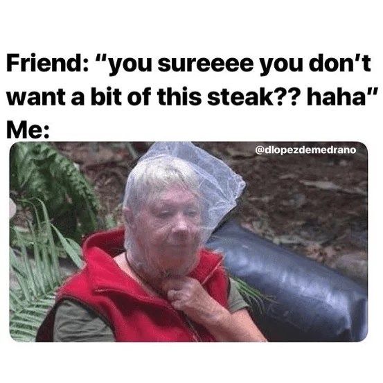 You Sure You Don't Want A Bit Of This Steak Vegan Memes Totally
