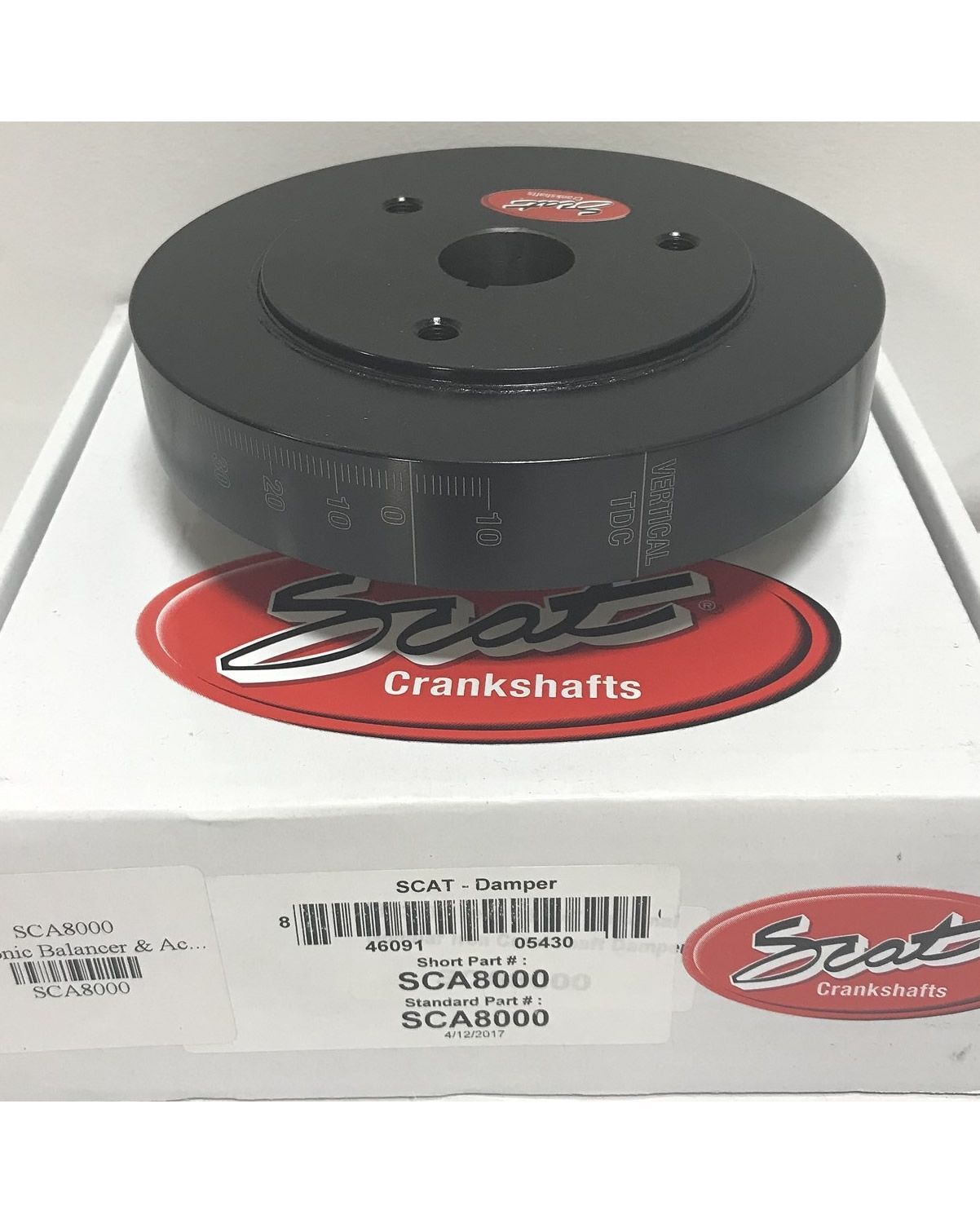 6.750" Small Block Chevy 350 V8 Internal Balance Harmonic Balancer. SBC