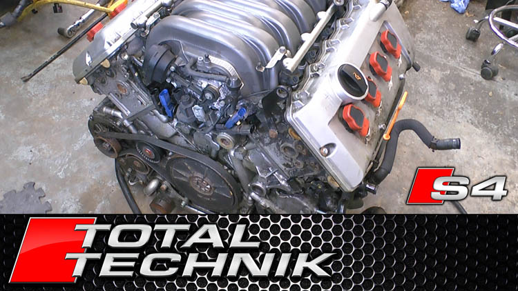 Audi S4 4.2 V8 Engine Bay Guided Tour Basic Components Audi S4 B6 B7