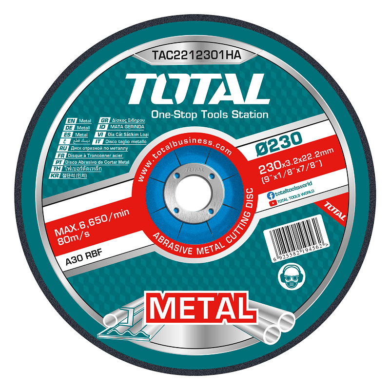 9"X1/8"X7/8" 25PCS Abrasive metal cutting disc set OMC TOOLS