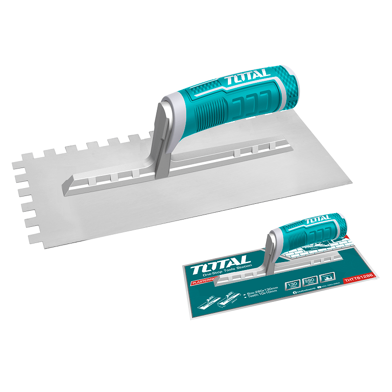 11"X5" Plastering trowel with teeth OMC TOOLS