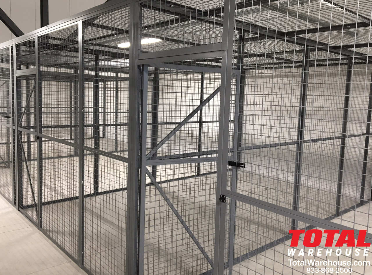 Wire Mesh Partition & Security Cage New and Used Total Warehouse