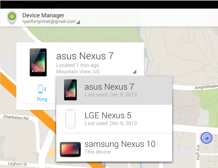 Locate your Lost Phone with Android Device Manager Play Store App