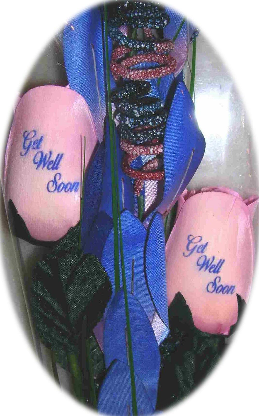 Personalized Wooden Roses Get Well Soon Wooden Flowers by Touched