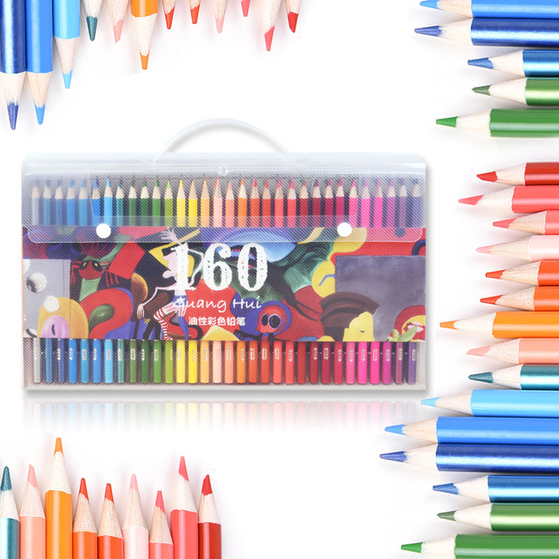 160 Colored Pencils Set Artist Drawing Oil Based Coloring Pencils for