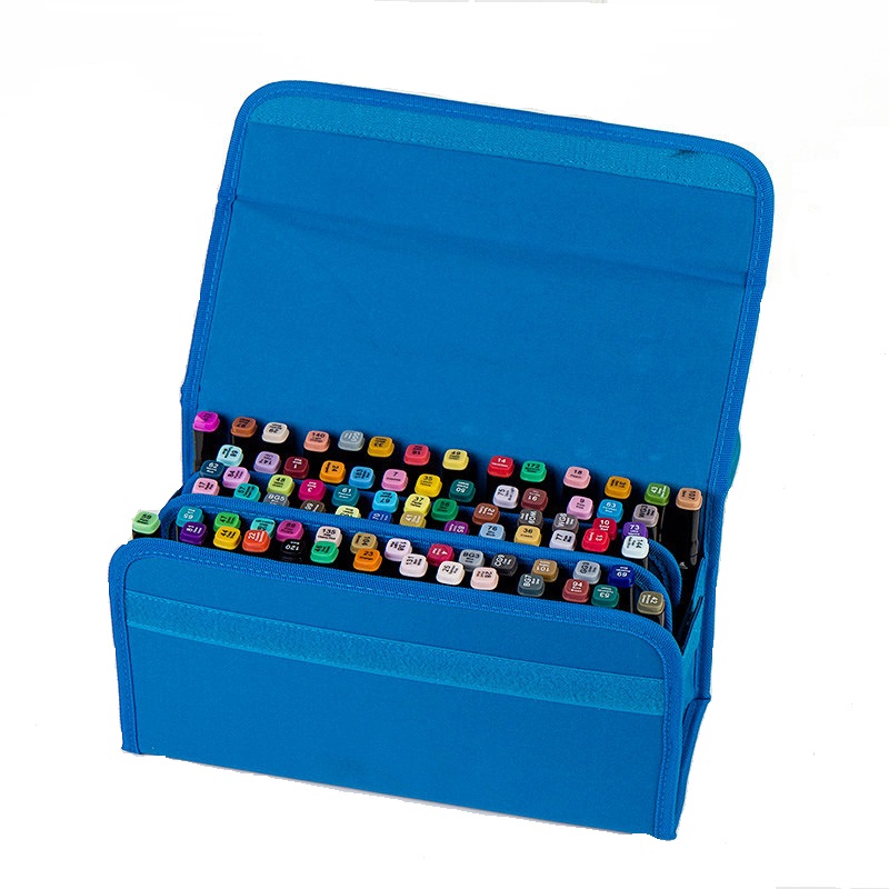 80 Holders Marker Pen Case, Extendable and Foldable Velcro Oxford