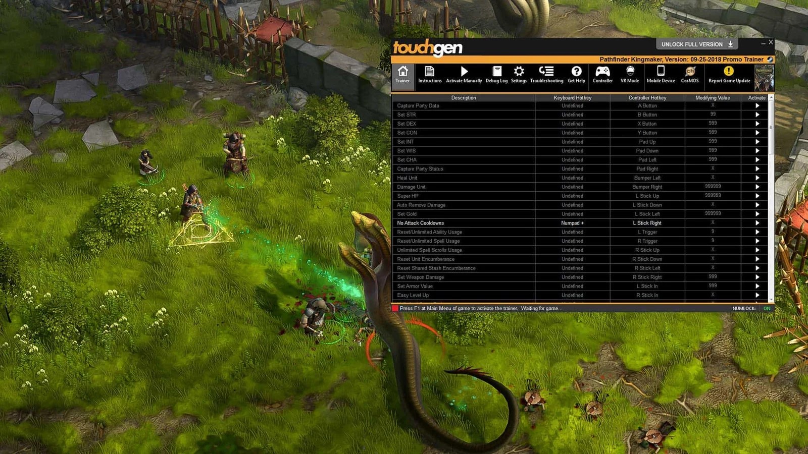 Pathfinder Kingmaker Trainer Download Touchgen PC Gaming Cheats