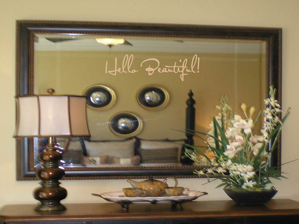 Hello Beautiful Wall Decal Touch of Beauty Designs Custom Wall Decals