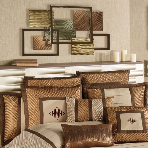 Framed Array IV Indoor Outdoor Abstract Metal Wall Sculpture